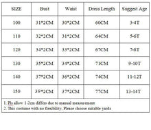 Load image into Gallery viewer, Janpan Anime Cartoon Cosplay Dress for Children Baby Girls Halloween Party Kids Kawaii Cute Clothing Bowknot Ruffles Ball Gown
