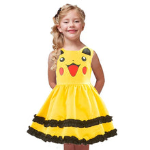 Load image into Gallery viewer, Janpan Anime Cartoon Cosplay Dress for Children Baby Girls Halloween Party Kids Kawaii Cute Clothing Bowknot Ruffles Ball Gown
