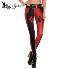 Load image into Gallery viewer, [You&#39;re My Secret] Sexy Joker Girl  Super Hero CosPlay Comic Cartoon Deadpool Classic Print leggins Women Leggings Fitness
