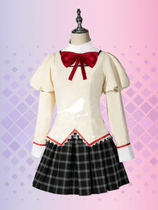 No Goo Bird Puella Magi Madoka Magica Cosplay School Uniform Deer Eye round Xiaomei Flame Sayexiang Cos Clothing