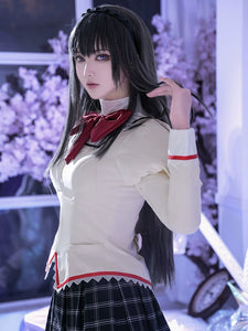 No Goo Bird Puella Magi Madoka Magica Cosplay School Uniform Deer Eye round Xiaomei Flame Sayexiang Cos Clothing