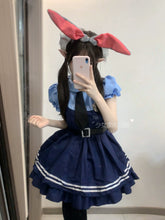 Load image into Gallery viewer, Halloween Costume Cute and Adorable Cosplay Officer Judy Bunny Suit Comic Show Couple Costume Maid Dress
