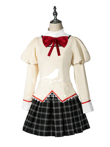 No Goo Bird Puella Magi Madoka Magica Cosplay School Uniform Deer Eye round Xiaomei Flame Sayexiang Cos Clothing