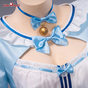 In Stock UWOWO Vanilla Cosplay Game NEKOPARA vol.4 Chocola&Vanilla Cosplay Maid Dress Cute Blue For Women Girl Outfits Costumes