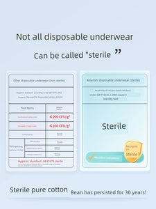 Briars Disposable Underwear Sterile Travel Men Pure Cotton Boyshorts Wash-Free Business Travel Antibacterial