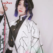 Load image into Gallery viewer, In Stock UWOWO Shinobu Cosplay New Design Halloween Costumes Demon Slayer Shinobu Kochou Kimetsu No Yaiba Kimono Uniform Haori
