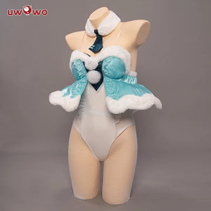 In Stock UWOWO Mikku Cosplay Costume Mikku Costume Anime Costume White Bunny Girl Cute Bunnies Ver Jumpsuit Rabbit