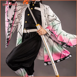 In Stock UWOWO Shinobu Cosplay New Design Halloween Costumes Demon Slayer Shinobu Kochou Kimetsu No Yaiba Kimono Uniform Haori