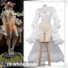 Load image into Gallery viewer, In Stock UWOWO Nier: Automata Yorha 2B Cosplay Costume Black/White Wedding Dress Bride Halloween Costume Outdoor Dress For Women

