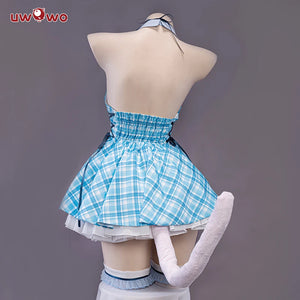 In Stock UWOWO NEKOPARA Vanilla Cosplay Costume New Maid Dress Idol Stage Chocola Vanilla Theatrical Maid Halloween Costume