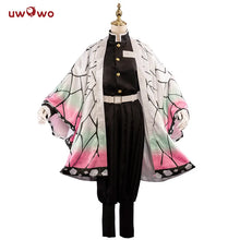 Load image into Gallery viewer, In Stock UWOWO Shinobu Cosplay New Design Halloween Costumes Demon Slayer Shinobu Kochou Kimetsu No Yaiba Kimono Uniform Haori
