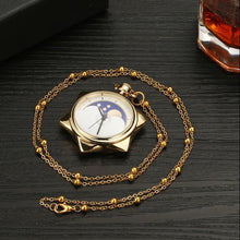 Load image into Gallery viewer, Anime 20th Anniversary Crystal Star Model Toy Pocket Gold Pocket Watch Necklace Metal Pendant Cosplay Jewelry Gift
