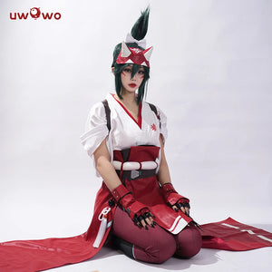 UWOWO Game Cosplay Kiriko Costume Full Set Role Play Outfit Figure Dress Cosplay Halloween Costumes