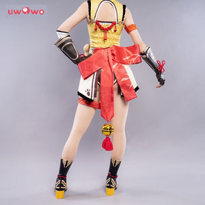 UWOWO Xiangling Cosplay Costume S-3XL Hot Game Genshin Impact Costume Exquisite Delicacy New Outfit Halloween Costumes