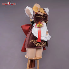 Load image into Gallery viewer, In Stock UWOWO Xiangling Cosplay Maid Costume Genshin Impact Fanart Cosplay Maid Dress Exclusive XiangLing Halloween Costume Ne
