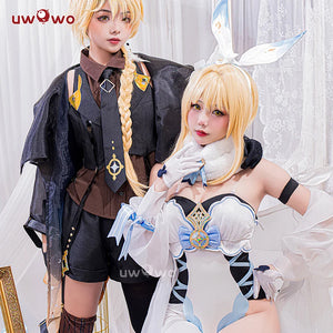 In Stock UWOWO Genshin Impact Fanart: Aether Cosplay Costume Bunny Suit Cosplay Canon Outfit Cosplay Traveler Kong Costume