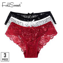 Load image into Gallery viewer, 3pcs/Pack! Sexy Women Lace Panties Underwear Lace Briefs S M L XL Women Underwear
