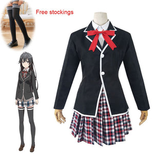 My Teen Romantic Comedy SNAFU Yukinoshita Yukino Cosplay Costume Yukipedia Women's Uniform Suit Halloween Jk Uniforms - CosCouture