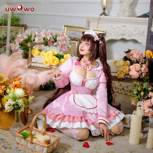 Pre-Sale UWOWO Game NEKOPARA Vol.4 Chocola Maid Dress Cosplay Costume Cute Blue Dress Women Girl Outfits - CosCouture