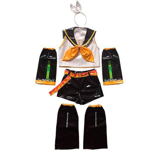 Cosplay Rin Len PU Uniforms Outfits Cosplay Costume Wig
