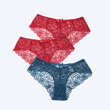 Load image into Gallery viewer, 3pcs/Pack! Sexy Women Lace Panties Underwear Lace Briefs S M L XL Women Underwear
