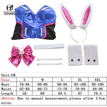 Load image into Gallery viewer, ROLECOS Game OW DVA Cosplay Sexy Bunny Girl Jumpsuit Song hana D.VA Cosplay Costume Halloween Women Romper Jumpsuit
