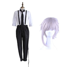 Load image into Gallery viewer, Cosroad Anime Bungo Stray Dogs Atsushi Nakajima Cosplay Costumes Wigs Shirts Pants Tie Gloves Set - CosCouture
