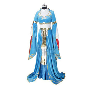 2020 The Legend of Zelda Breath of the Wild Princess cosplay costume with gloves - CosCouture