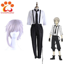 Load image into Gallery viewer, Cosroad Anime Bungo Stray Dogs Atsushi Nakajima Cosplay Costumes Wigs Shirts Pants Tie Gloves Set - CosCouture
