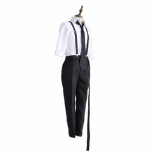 Load image into Gallery viewer, Cosroad Anime Bungo Stray Dogs Atsushi Nakajima Cosplay Costumes Wigs Shirts Pants Tie Gloves Set - CosCouture
