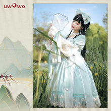 Load image into Gallery viewer, Sprouts Chinoiserie Lolita Dress Cosplay Costume Green Lolita Dress For Women Cute Dress For Girl - CosCouture
