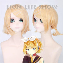 Load image into Gallery viewer, Cosplay Rin Len PU Uniforms Outfits Cosplay Costume Wig

