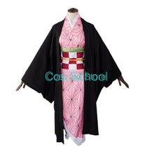 Load image into Gallery viewer, Cos School  Kamado Nezuko Tanjirou Kimono Suit Demon Slayer Kimetsu no Yaiba Cosplay Costumes Tomioka Giyuu Kimono Uniforms - CosCouture
