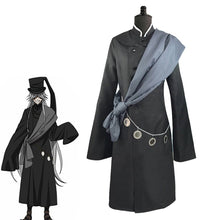 Load image into Gallery viewer, Hot Sale Black Butler Kuroshitsuji Undertaker Cosplay Costume Halloween Party Costumes Custom Made Full Set Hat Chain and wig - CosCouture
