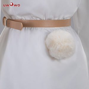 UWOWO Anime Beastars Haru Cosplay Costume Uniform White Rabbit Animal Cute Dress - CosCouture