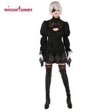 Load image into Gallery viewer, Women&#39;s No 2 Type B 2B Cosplay Costume Leotard Skirt with Hairband Leggings
