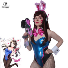 Load image into Gallery viewer, ROLECOS Game OW DVA Cosplay Sexy Bunny Girl Jumpsuit Song hana D.VA Cosplay Costume Halloween Women Romper Jumpsuit
