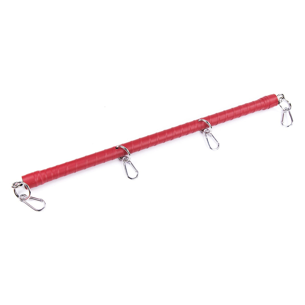 Stainless Steel Metal PU Leather Spreader Bar Bondage For Handcuffs Wrist Ankle Restraint BDSM Accessory Erotic Sex Toy